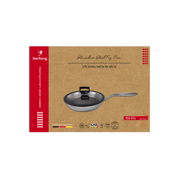 ტაფა Berllong BSSF-0156, 20m, Pan, Grey