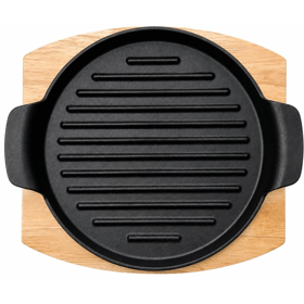თუჯის კეცი OEM YK2502, 23cm, Pan, Black