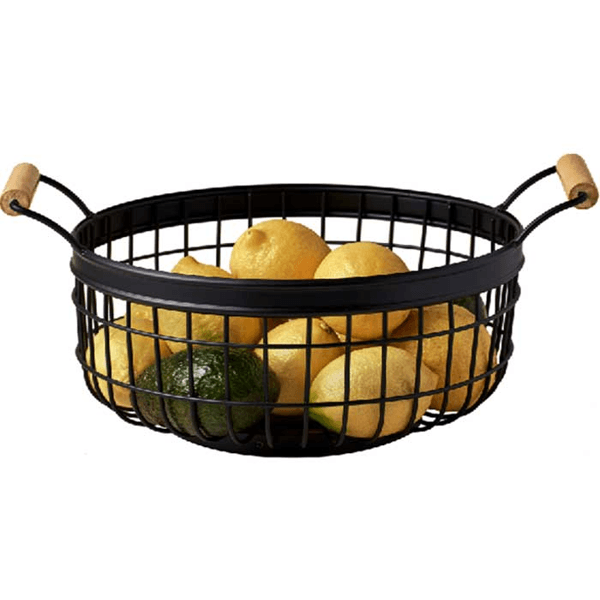 Metal Fruit Basket DONGFANG YM16614 22235, Black
