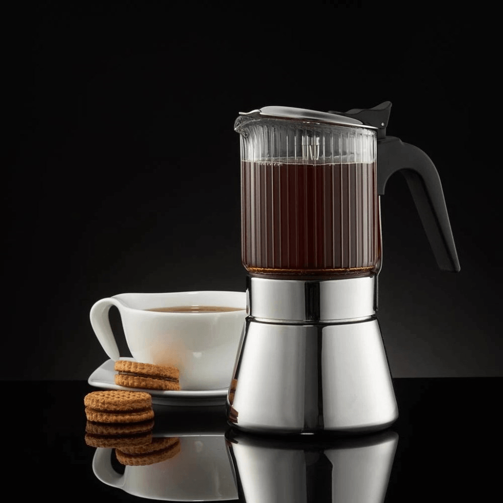 Coffee Maker Ambition Curly 32747, 0.24L, Silver