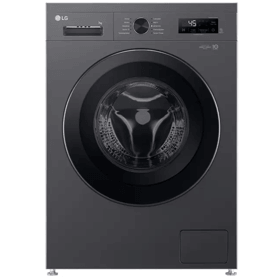 Washing Machine LG F2Y2HYP6J.AMBQME3, 7Kg, 1200Rpm, 75dB, Black