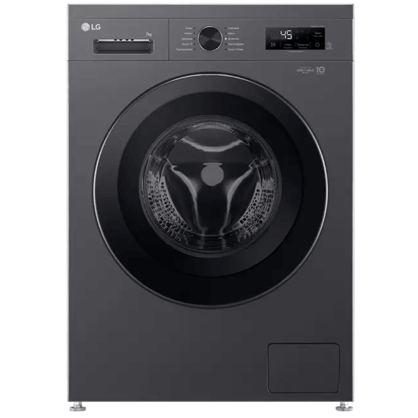 Washing Machine LG F2Y2HYP6J.AMBQME3, 7Kg, 1200Rpm, 75dB, Black