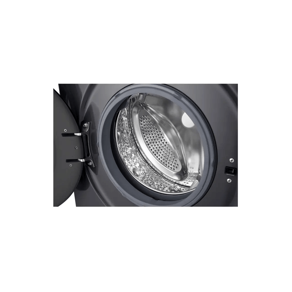 Washing Machine LG F2Y2HYP6J.AMBQME3, 7Kg, 1200Rpm, 75dB, Black