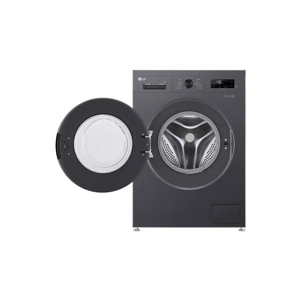 სარეცხი მანქანა LG F2Y2HYP6J.AMBQME3, 7Kg, 1200Rpm, 75dB, Washing Machine, Black