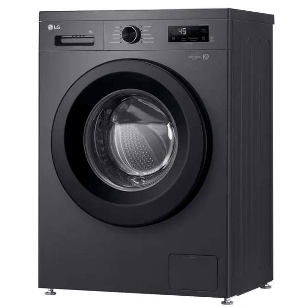 Washing Machine LG F2Y2HYP6J.AMBQME3, 7Kg, 1200Rpm, 75dB, Black