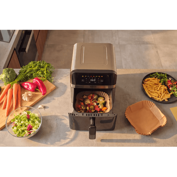 აეროგრილი Sencor SHB 6552BK, 1700W, 6L, Air Fryer, Black/Silver