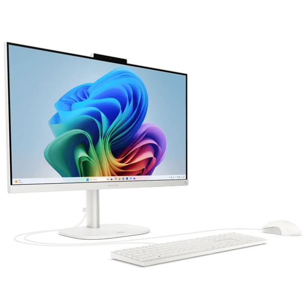 All In One PC HP DU9Q3EA Omni Studio, 23.8", Core 5-120U, 12GB, 512GB SSD, Integrated, Cotton White