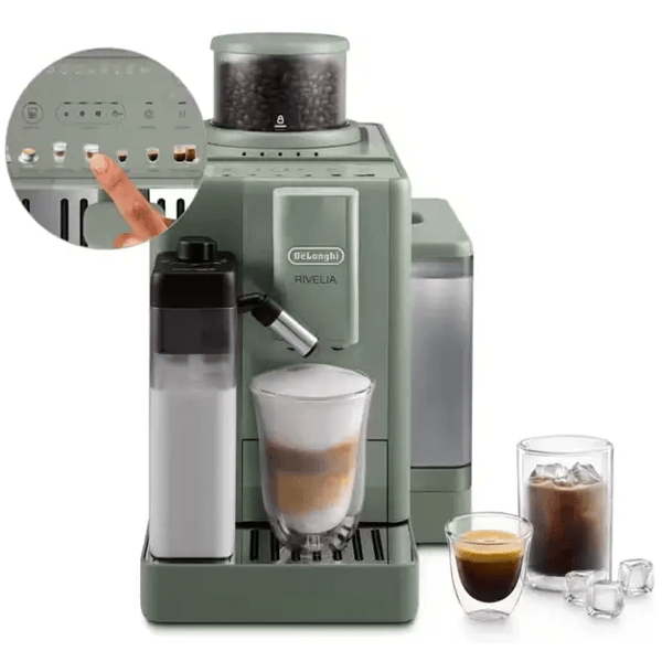 Coffee Machine DeLonghi EXAM420.55.GR Rivelia Start, 1450W, 1.4L, Jade Green