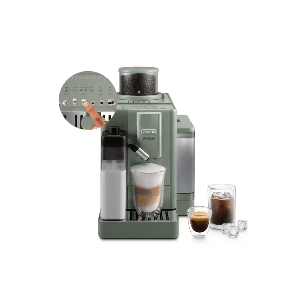 Coffee Machine DeLonghi EXAM420.55.GR Rivelia Start, 1450W, 1.4L, Jade Green
