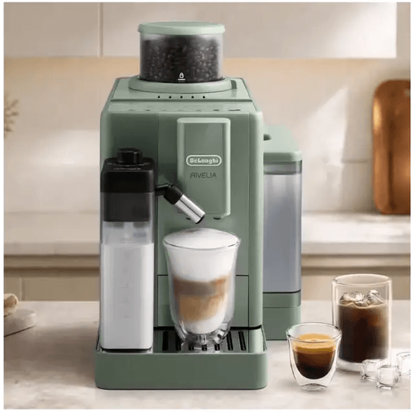 Coffee Machine DeLonghi EXAM420.55.GR Rivelia Start, 1450W, 1.4L, Jade Green