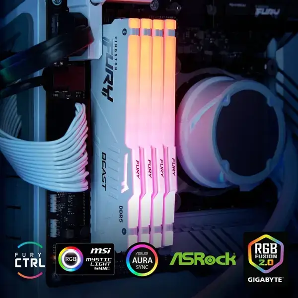 ოპერატიული მეხსიერება Kingston KF556C36BWEAK2-32 FURY, RAM 32GB, DDR5 DIMM, 5600MHz