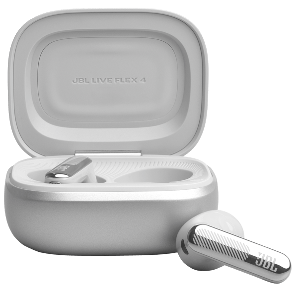 ყურსასმენი JBL JBLLIVEFLEX4SIL Live Flex 4, Earbuds, Wireless, Bluetooth, IP55, Silver