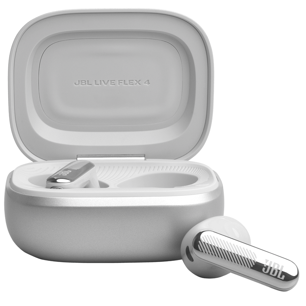 ყურსასმენი JBL JBLLIVEFLEX4SIL Live Flex 4, Earbuds, Wireless, Bluetooth, IP55, Silver