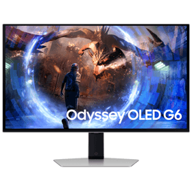 Monitor Samsung LS27DG600SIXCI Odyssey OLED G6, 27", QHD, OLED, HDMI, DP, USB, 3.5mm, Silver