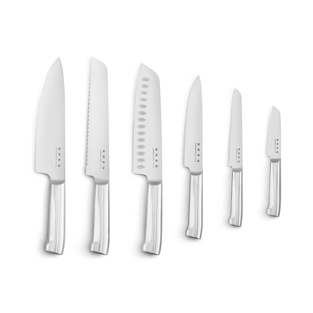 Knife Set Smeg KBSF02BL, 5Pcs, Black