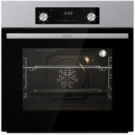 ჩასაშენებელი ელექტრო ღუმელი Gorenje BO6635E01X, 1600W, 61L, Built-In Electric Oven, Silver