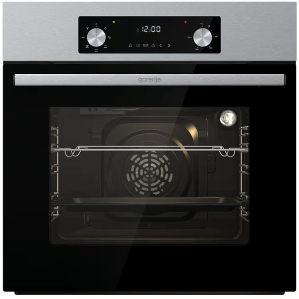 ჩასაშენებელი ელექტრო ღუმელი Gorenje BO6635E01X, 1600W, 61L, Built-In Electric Oven, Silver