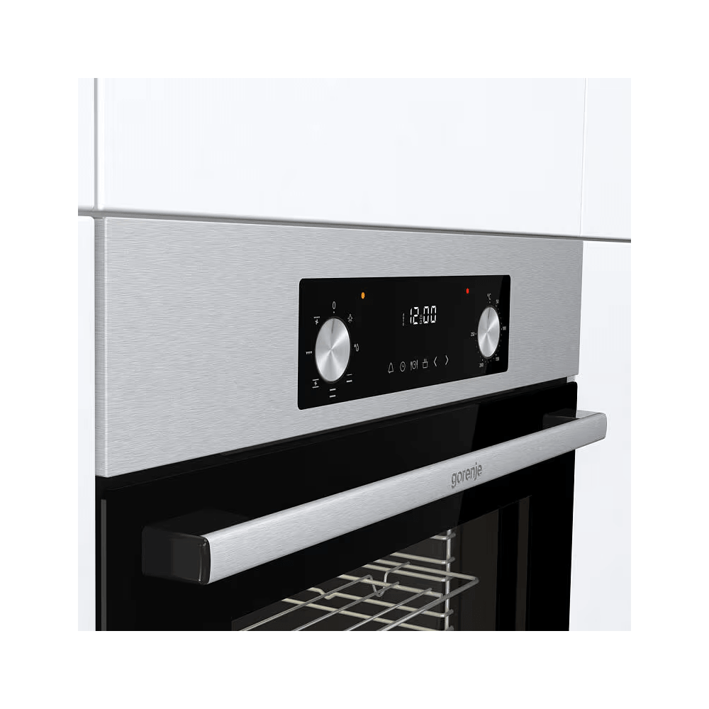 ჩასაშენებელი ელექტრო ღუმელი Gorenje BO6635E01X, 1600W, 61L, Built-In Electric Oven, Silver