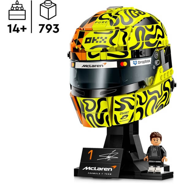 Prefabricated Construction LEGO 43023, Formula 1 McLaren Mastercard F1® Team: Casco de Lando Norris