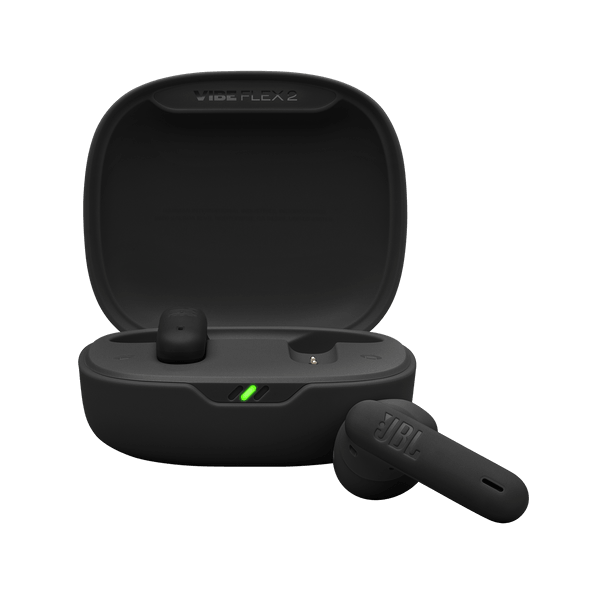 Earbuds JBL JBLVFLEX2BLK Vibe Flex 2, Wireless, Bluetooth, IP54, Black