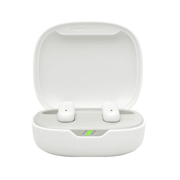 Earbuds JBL JBLVFLEX2WHT Vibe Flex 2, Wireless, Bluetooth, IP54, White