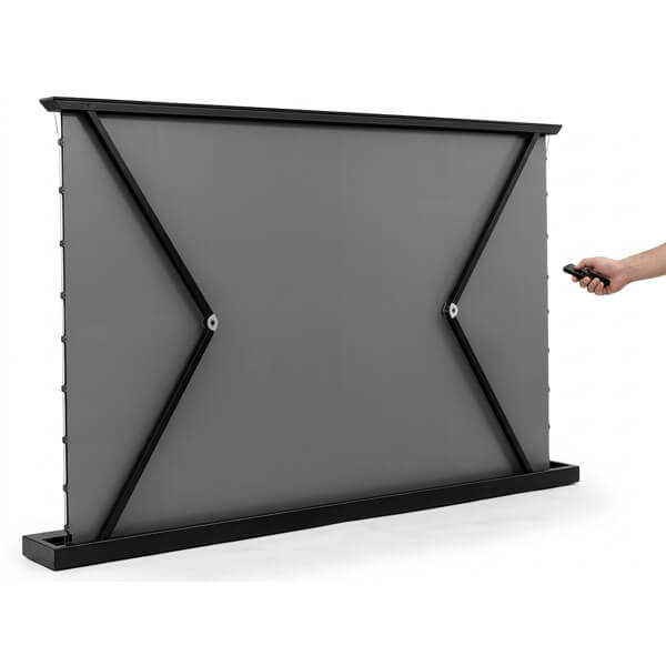 პროექტორის ელექტრო ეკრანი AllScreen CMF100HBC, MOTORIZED FLOOR RISING SCREEN, 221x124CM, 100", 16:9, ALR, WITH REMOTE CONTROL