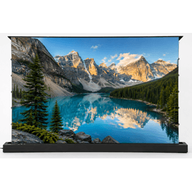 პროექტორის ელექტრო ეკრანი AllScreen CMF100HBC, MOTORIZED FLOOR RISING SCREEN, 221x124CM, 100", 16:9, ALR, WITH REMOTE CONTROL