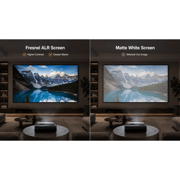 ULTRA THIN BEZEL SCREEN Allscreen CNF100HBC, 203x114CM, 90", 16:9, ALR, High Brightness