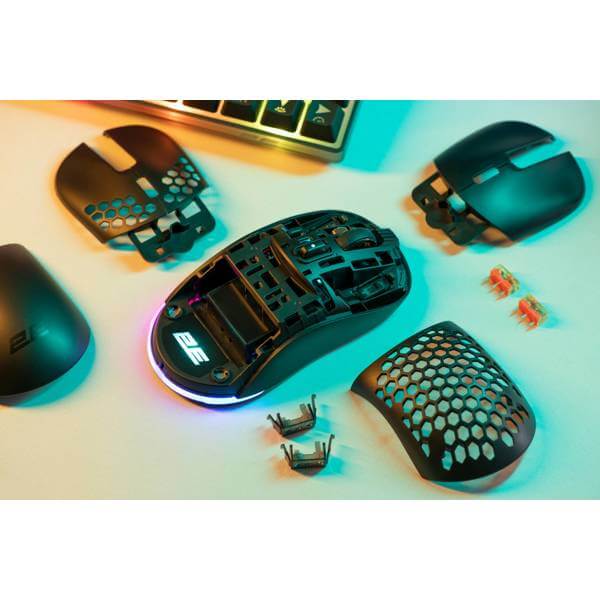 მაუსი 2E 2E-MGHDPR-WL-BK HyperDrive Pro WL, Wireless, USB, Gaming Mouse, Black