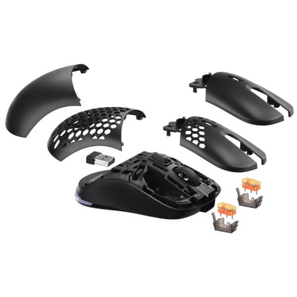 მაუსი 2E 2E-MGHDPR-WL-BK HyperDrive Pro WL, Wireless, USB, Gaming Mouse, Black