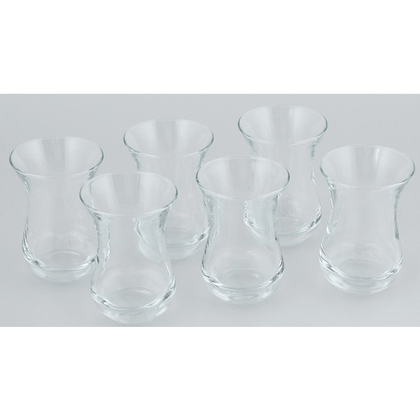 Glass Set Pasabahce Tea & Coffee, 6Pcs, 0.14L, Transparent
