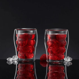 Glass Set Ambition Ripple 34806, 2Pcs, Transparent
