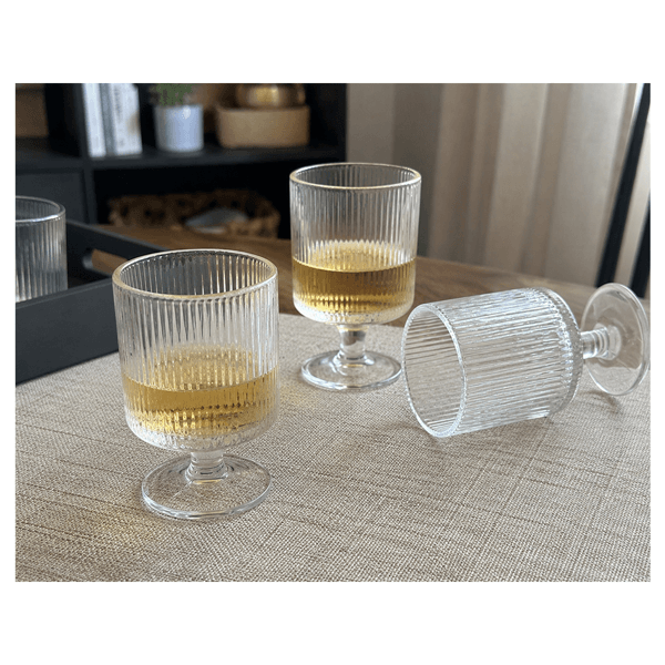 ღვინის ჭიქების ნაკრები OEM BY2505, 6Pcs, Wine Glass Set, Transparent