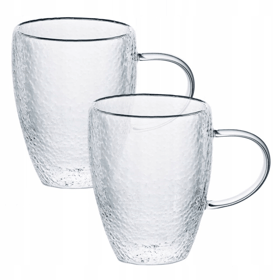 ჩაის ჭიქების ნაკრენი AMBITION 18657853 Bubble, 2Pcs, Tea Glass Set, Transparent