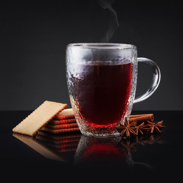 ჩაის ჭიქების ნაკრენი AMBITION 18657853 Bubble, 2Pcs, Tea Glass Set, Transparent