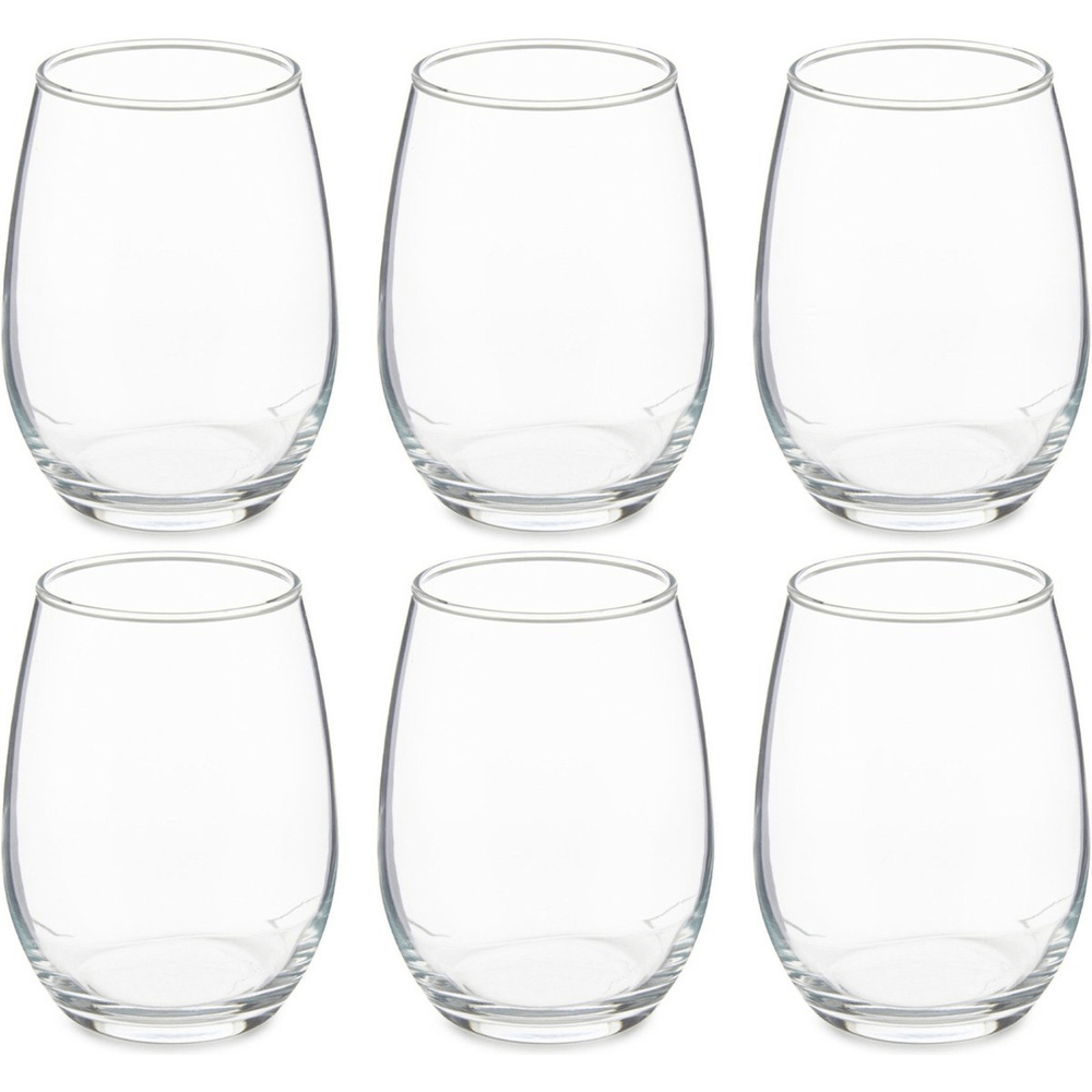 Glass Set Pasabahce (Amber) 9420725, 6Pcs, Transparent