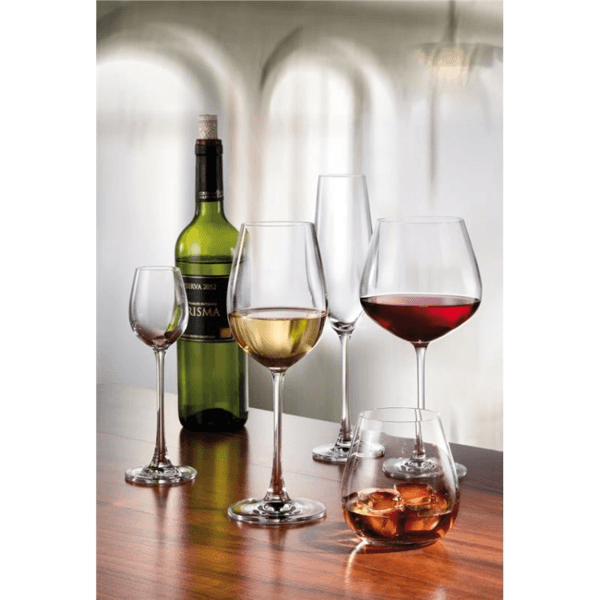 Wine Glass Set CRISTALITE COLUMBA, 6Pcs, 0.4L, Transparent