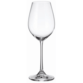 Wine Glass Set CRISTALITE COLUMBA, 6Pcs, 0.4L, Transparent