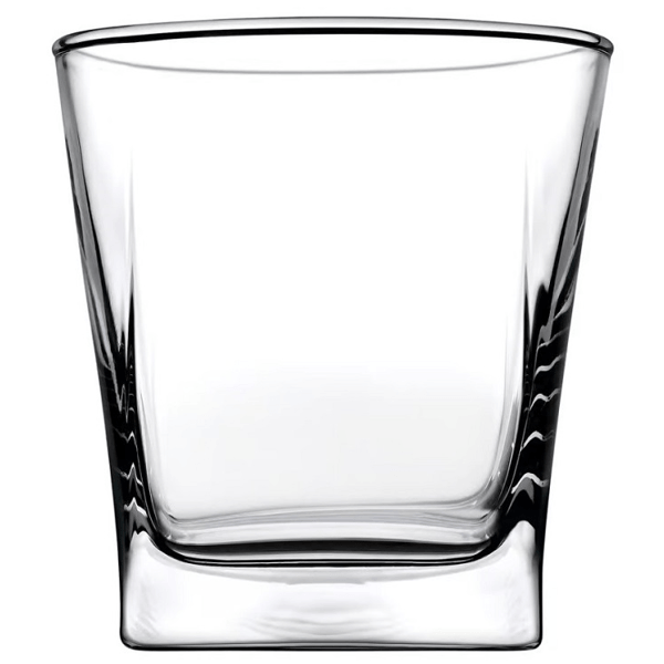 ვისკი ჭიქების ნაკრები Pasabahce Carre 64336, 6Pcs, Whiskey Glass Set, Transparent