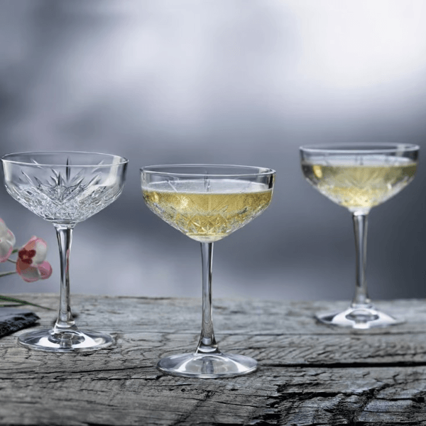 Champagne Glass Set Pasabahce TIMELESS 9440236, 4Pcs, Transparent