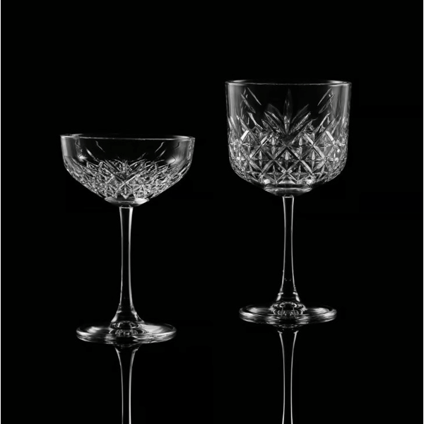 Champagne Glass Set Pasabahce TIMELESS 9440236, 4Pcs, Transparent