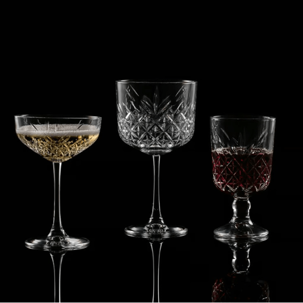 Champagne Glass Set Pasabahce TIMELESS 9440236, 4Pcs, Transparent