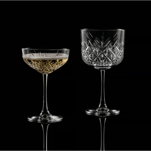 Champagne Glass Set Pasabahce TIMELESS 9440236, 4Pcs, Transparent