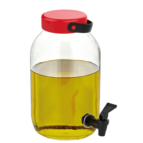 ქილა დისპენსერით RENGA Macro 113016, 3L, Decanter, Transparent