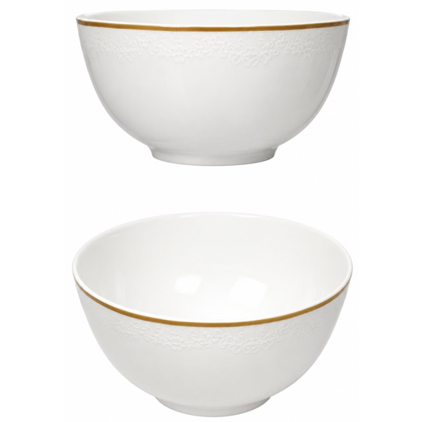 სალათის თასი OEM ZR2534, 21cm, Salad Bowl, White