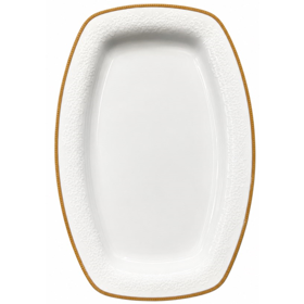 თეფში სერვირებისთვის OEM ZR2529, Serving Plate, White