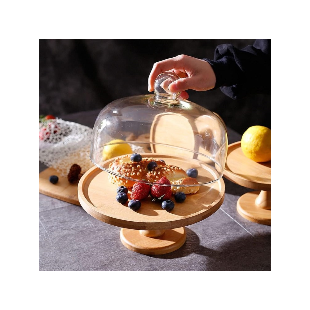 ნამცხვრის ლანგარი OEM MG-1532, Cake Platter, Wood