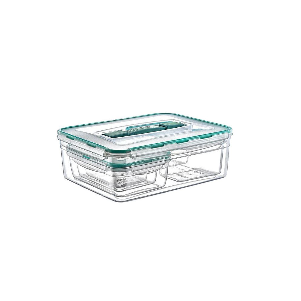 Set Of Food Storage Containers Irak Plastik Fresh box LC-380, 6Pcs, Transparent