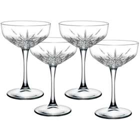 Champagne Glass Set Pasabahce TIMELESS 9440236, 4Pcs, Transparent