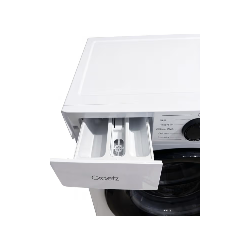 სარეცხი მანქანა Graetz GW60-A112VE-W, 6Kg, 1200Rpm, Washing Machine, White